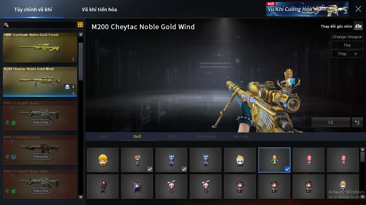 shop acc cf uy tin gia re
